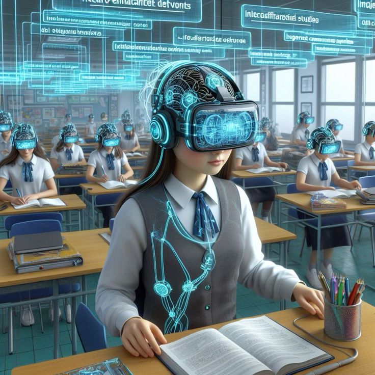 artificial intelligence breakthrough with neural network visualization and data streams